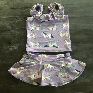 Hanna Andersson Tankini Top and Skort 160cm/ 14-16